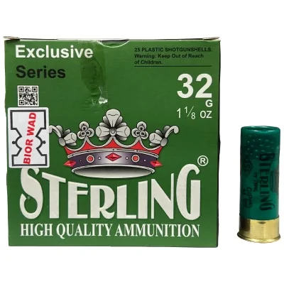 Патрон 12/70 Sterling Bior 32г дробь №7